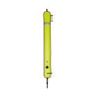 Yellow alarm scuba marker (DSMB). Closed, 140 cm long - XDEEP