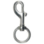 SBS SWIVEL ROUND EYE SNAP, STAINLESS STEEL, 32MM