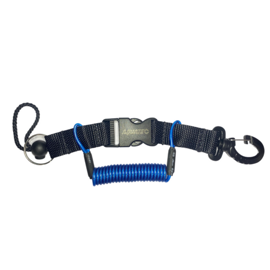 Loop Coil Lanyard with Quick Release Buckle