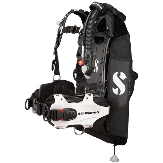 ScubaPro HYDROS PRO BCD, w/ BPI, Women, White, XS/S