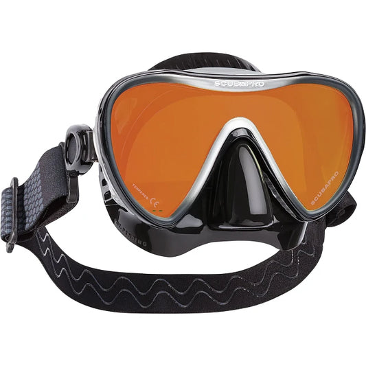 Synergy 2 Trufit Dive Mask, Black/Silver/Mirrored