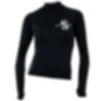Rash Guard Black LS Lady UPF50  - Chlorine resistant